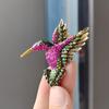Cross-border Foreign Trade European and American High-end Rhinestone Hummingbird Brooch Animal
