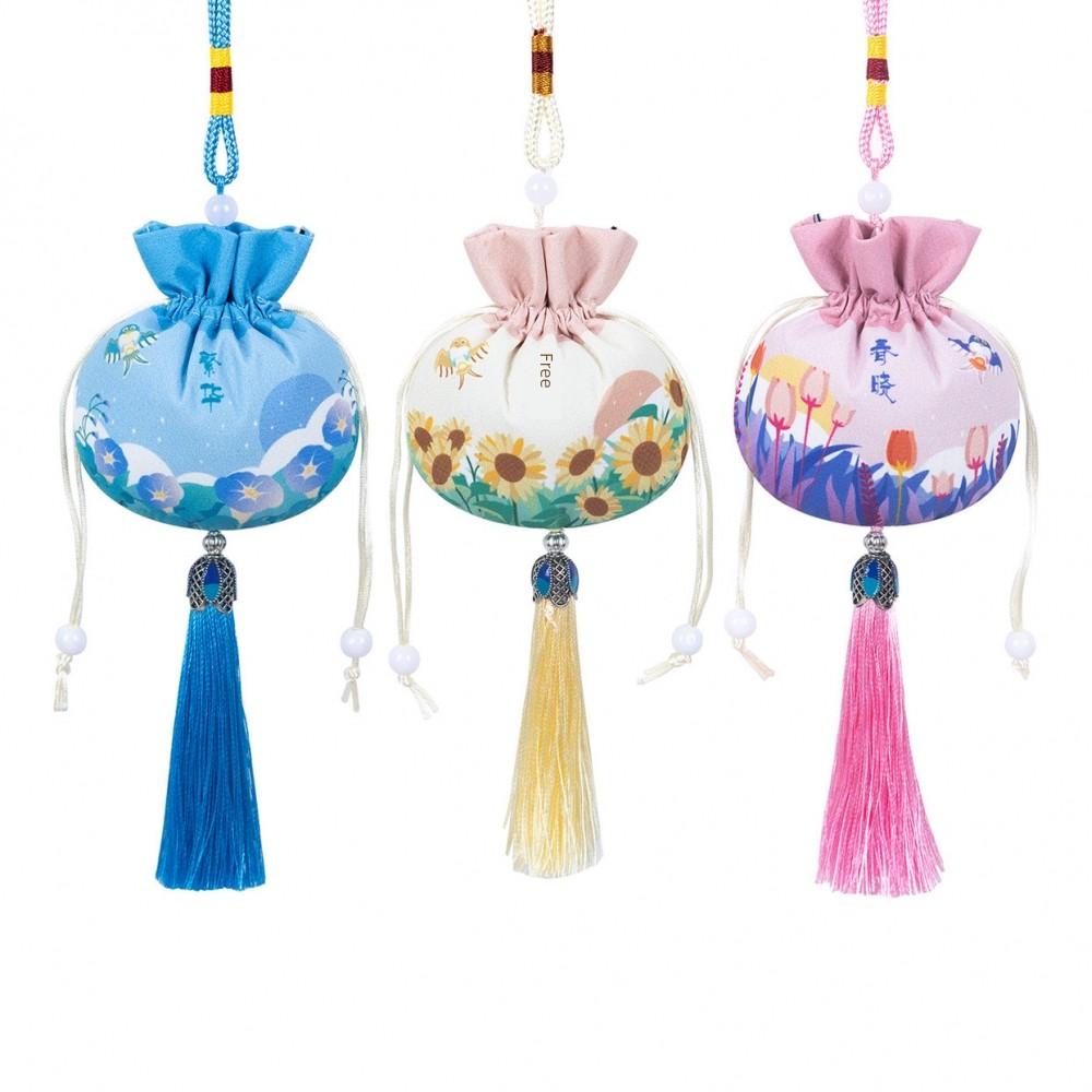Dragon Boat Festival Fragrance Sachet Empty Bag Handmade DIY Hanging Ornament Mosquito Repellent Bag Mugwort Vintage Style Embroidered Empty Pouch
