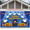 Party Backdrop Halloween Flat Spooky Ghosts Pumpkins Witch Bats Tombstones Multi Photo Booth Background Front Door Decor
