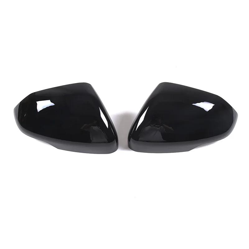 

For Rivian R1S R1T -2025 ABS Carbon Fiber Car Rearview Mirror Anti-scratch Protective Cover Trim Car Accessories чёрный
