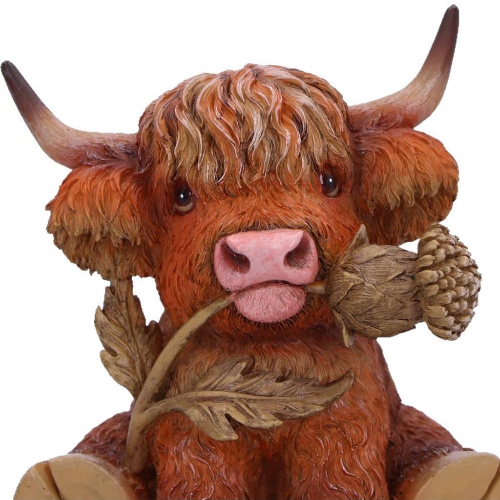 Niedliche Hochlandrinder-Statue Ornaments für eine warme Atmosphäre Tischmittelstücke für Bauernhaus Wohnzimmer Schlafzimmer Dekoration