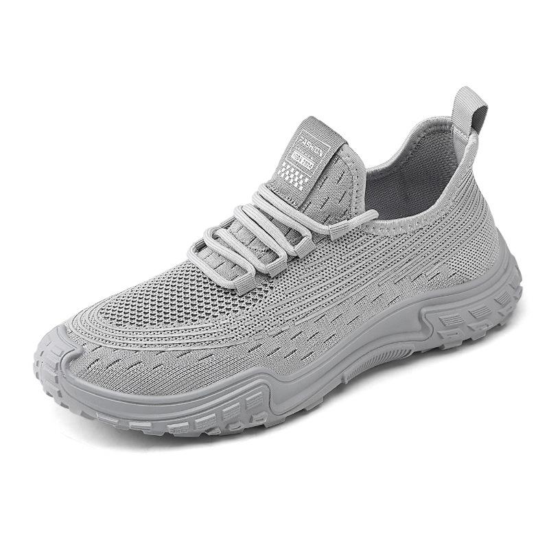 

Men s shoes summer running shoes 2025 new flying woven breathable lightweight casual sports shoes outdoor non-slip men s tide shoes 44