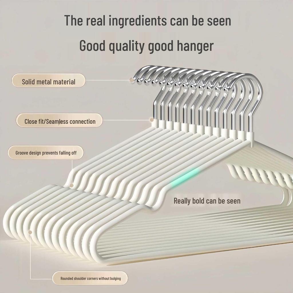 Seamless Non-Slip Thickened Clothes Hangers for Dorms and Adults