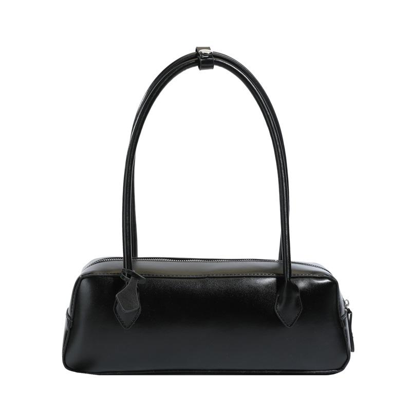 Summer fashion women s texture armpit bag 2 new simple fashion messenger bag portable commuter women s bag чёрный