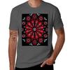 The OA Inspired Rose Window Design T-Shirt Funny Costumes Affliction Shirts Graphic T Shirt Vintage Mens Clothing