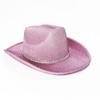 Glitter Cowboy Hat Fedora Cowgirl Hat Bachelorette Party Hat For Bridal Party Western Cowboy Hat Bachelorette Party Prop