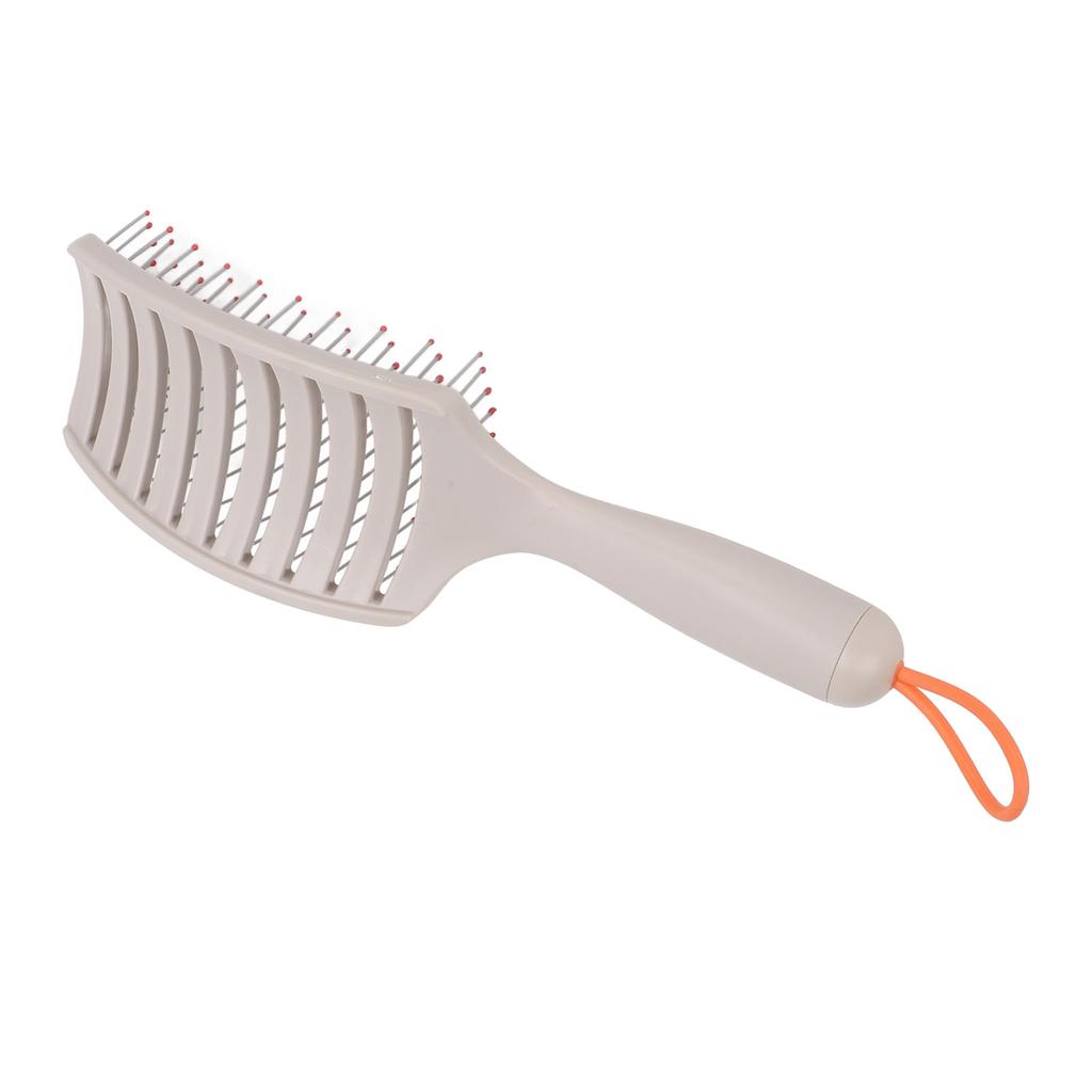 Hair Detangler Brush Plastic Lightweight Portable Curved Detangling Hair Brush for Adults and Kids