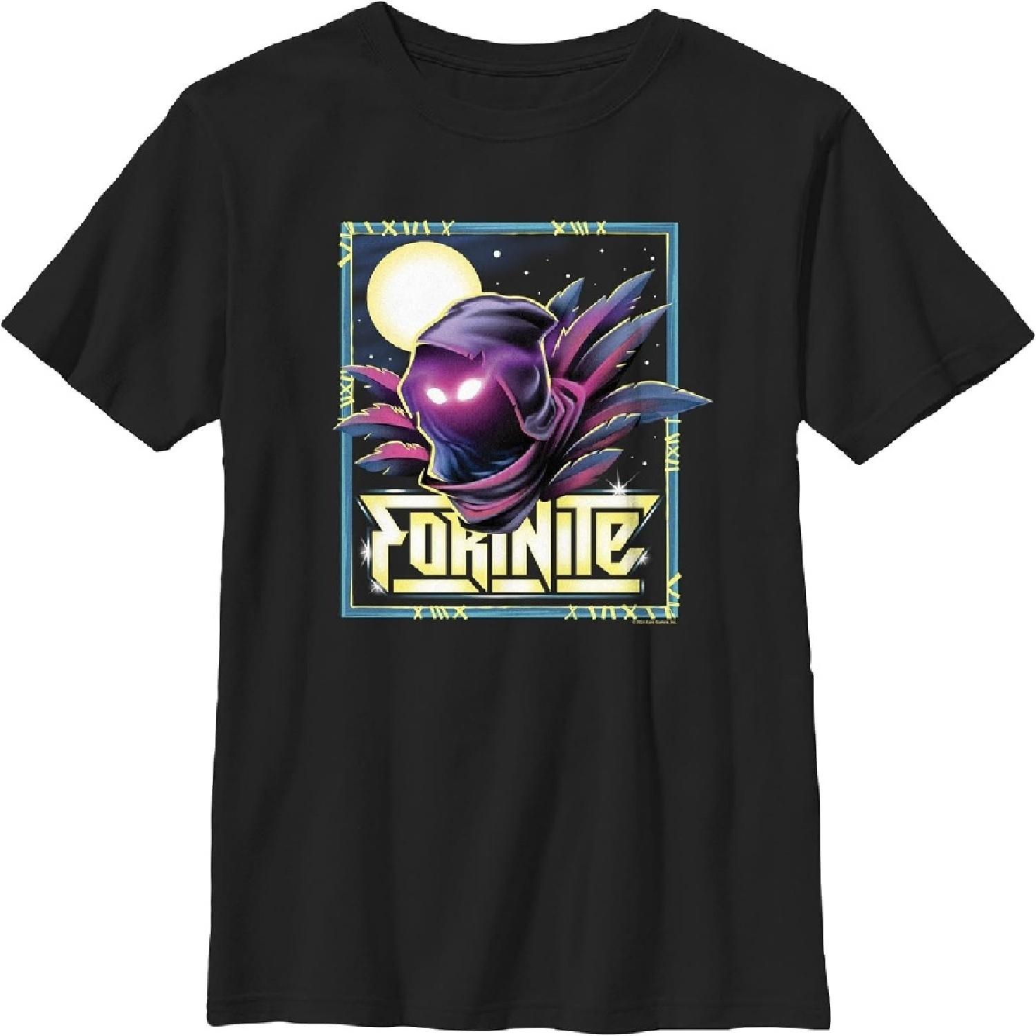 

Мальчиковая футболка с постером Fortnite Raven XXXXXL чёрный