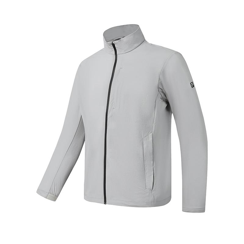 Серия FILA Golf Простая Классическая Спортивная Повседневная Универсальная Удобная Текстурированная Плетеная Куртка Мужские куртки Moon-Eclipse-Gray A11M625716FGY L