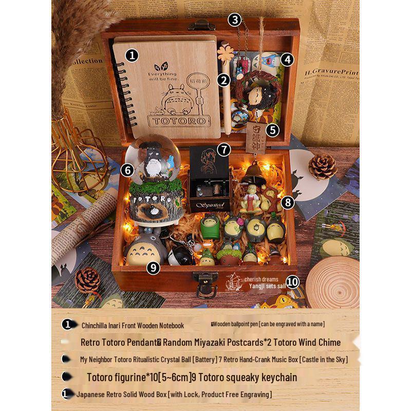 Hayao Miyazaki Figurine Gift Set for Female Friends - Perfect for Birthdays, Middle School, High School, or Graduation.