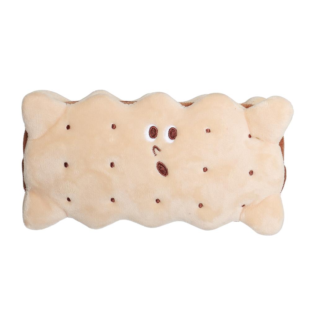 Hohe Kapazität Sandwich-Stil Keksform Schülerbedarf Federmäppchen Schreibwaren Tasche Stifteaufbewahrung