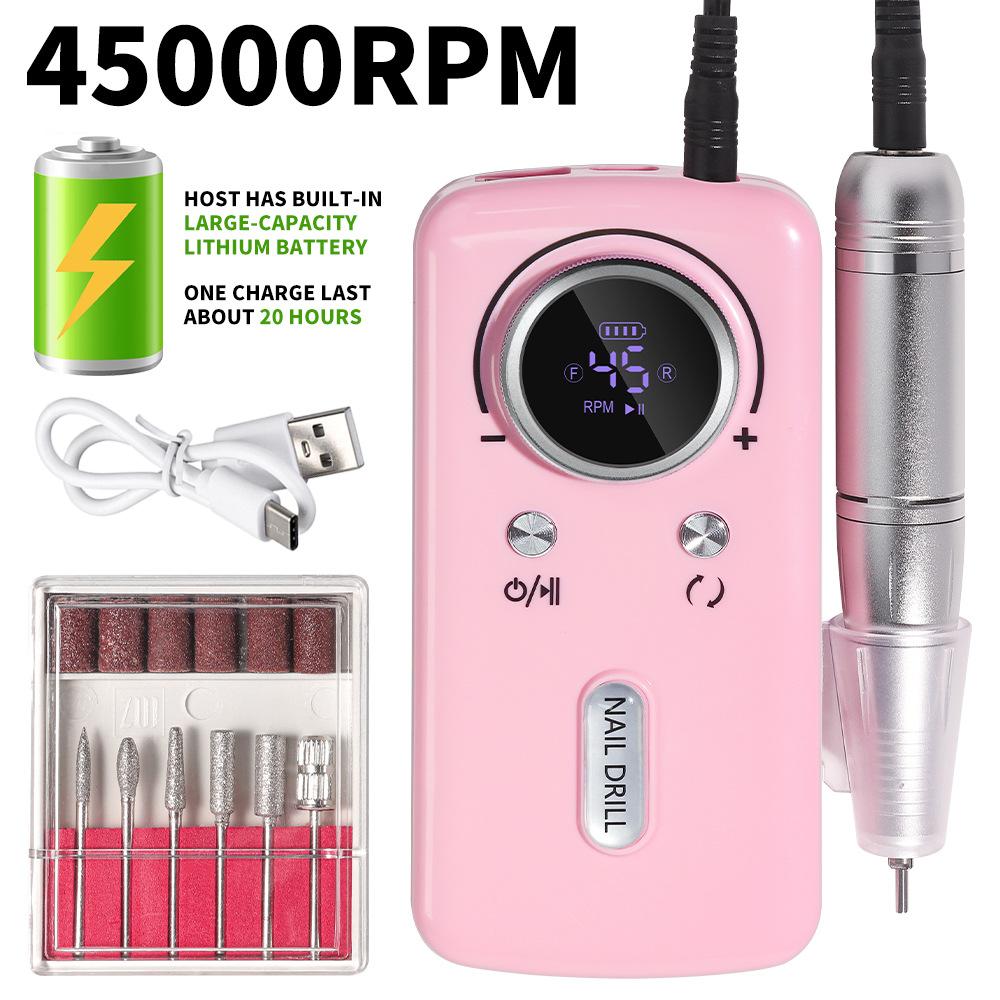1Pc New Rechargeable Nail Polisher Electric Nail Remover Nail Polisher Portable Nail Polisher Special for Nail Salons