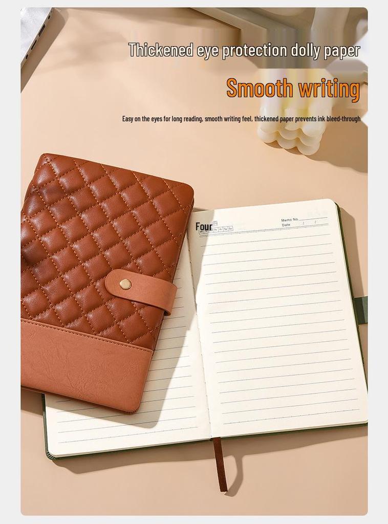 Premium A5 Soft Leather Planner for Business Meetings