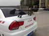 Universal No-Drill Black Aluminum Rear Spoiler for Sedans