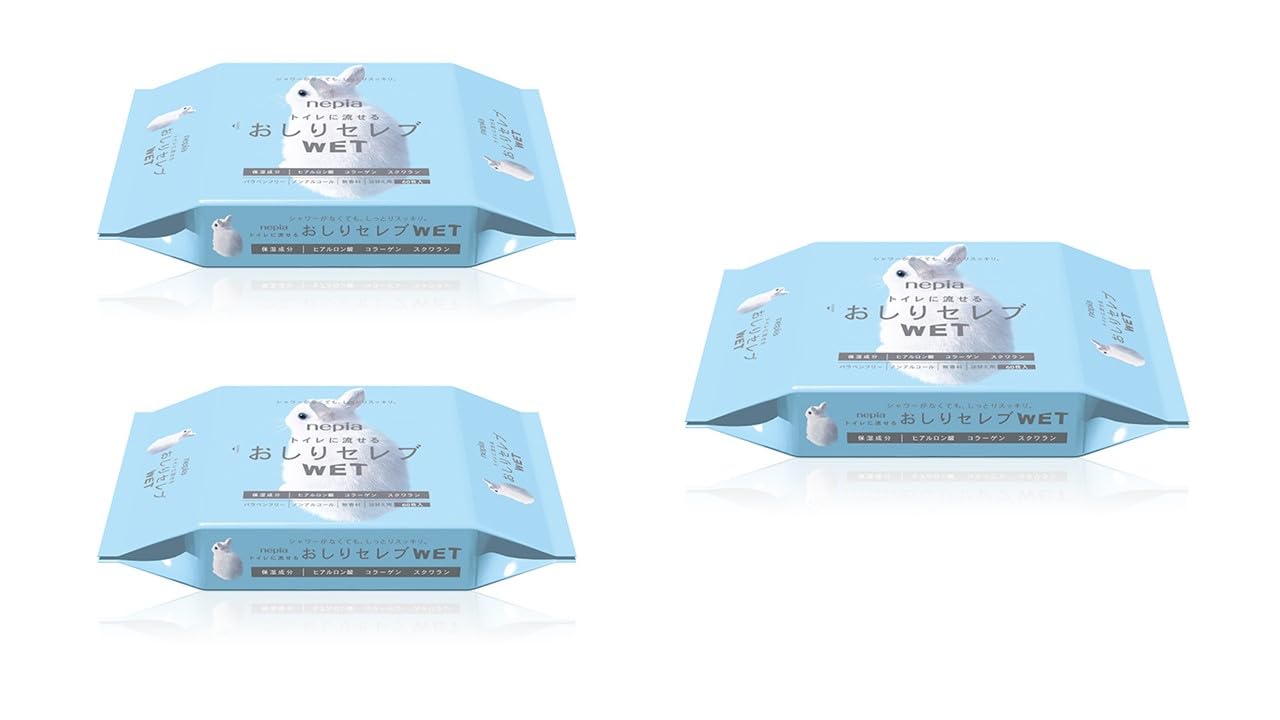 

влажных салфеток Napier Oshiri Celebrity Wet Refill 60 листов x 3 коробки Всего 180 листов [Набор 3]