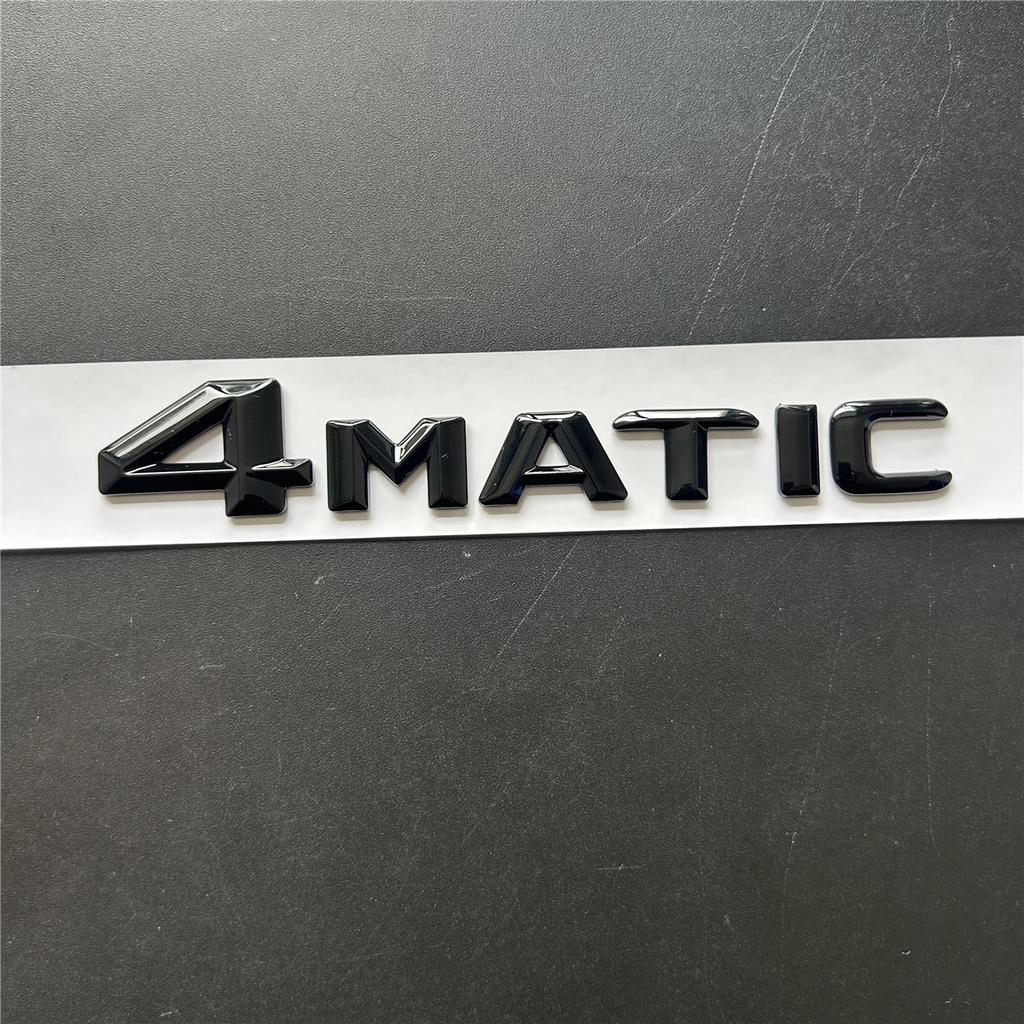 For Mercedes Benz A B C E G S ML SL CL GLA CLA Class AMG 4MATIC 4 MATIC Trunk Chrome Matte Black Letters Emblem Badge sticker BN5
