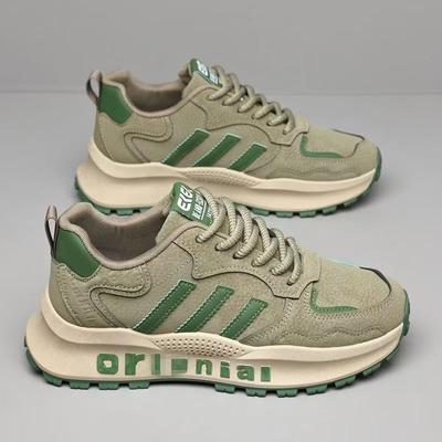 Men's Casual Shoes Spring Breathable Trend Sports Shoes Versatile Soft Sole Student Color Matching Running Shoes Men