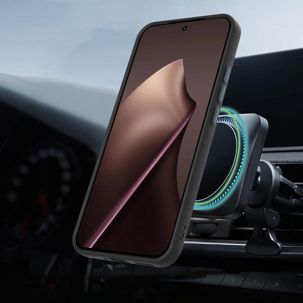 For Xiaomi 15T Magnetic Case Rotating Ring Kickstand TPU + PC Back Cover