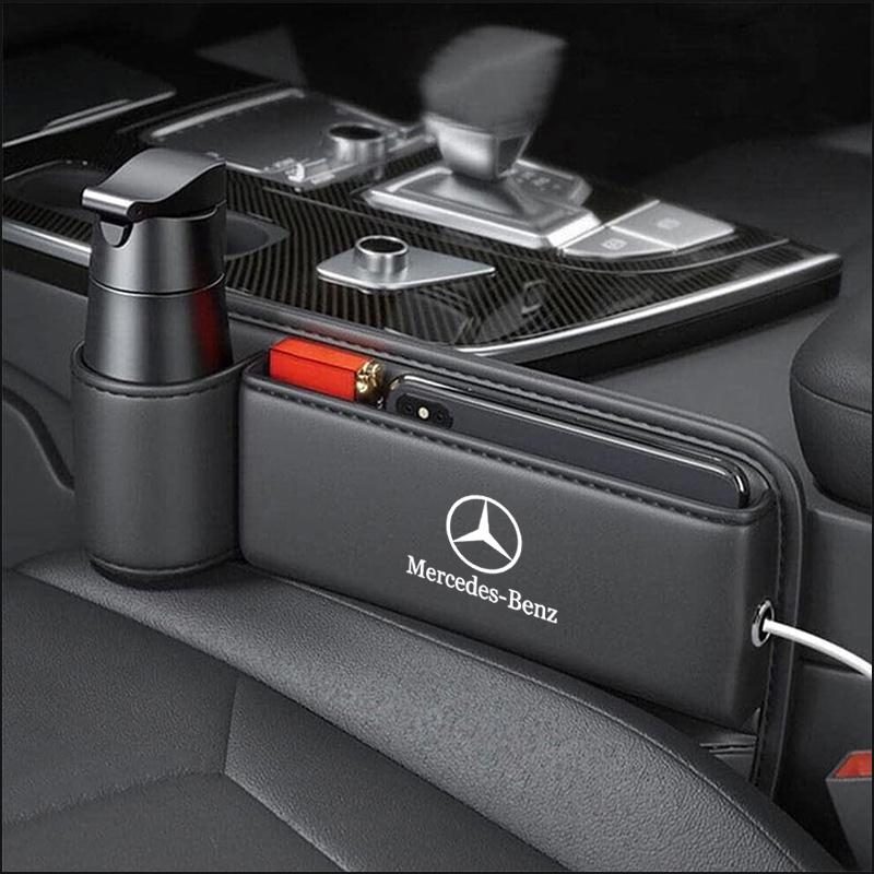 CRZ1 Car Seat Gap Storage Clip Organizer Box Cup Holder For Mercedes Benz Class W177 W205 W204 W203 Sprinter W211 W206 W220 W212 W210