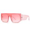 Designer Square Sunglasses Men Women Panel Lens Flat Top Personality One Pieces Lens Cool UV400 Shades Street Y2K