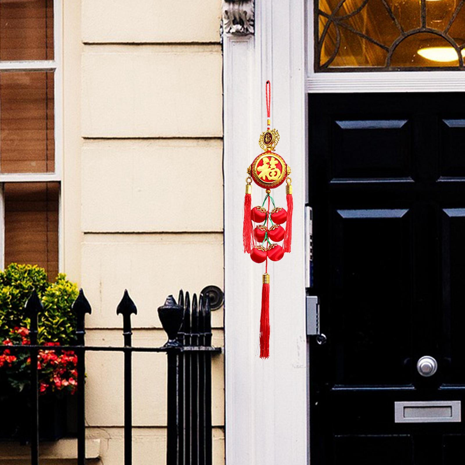 Фестивальные украшения Благоприятный Китайский узел Счастье Красные подвески для комнаты Праздничная вечеринка Persimmon