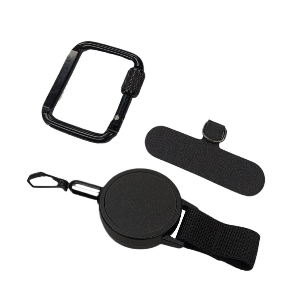 Retractable Anti-Theft Phone Tether Phone Lanyard Tether Cellphone Tab Strap with Carabiner Anti-Drop Harness for Outdoor Hiking