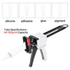 704 Toothpaste Glue Gun Silicone Sealant Gun Manual Glue Gun Auto Repair Tool Manual Extruder Aluminum Tube Glue Extruder