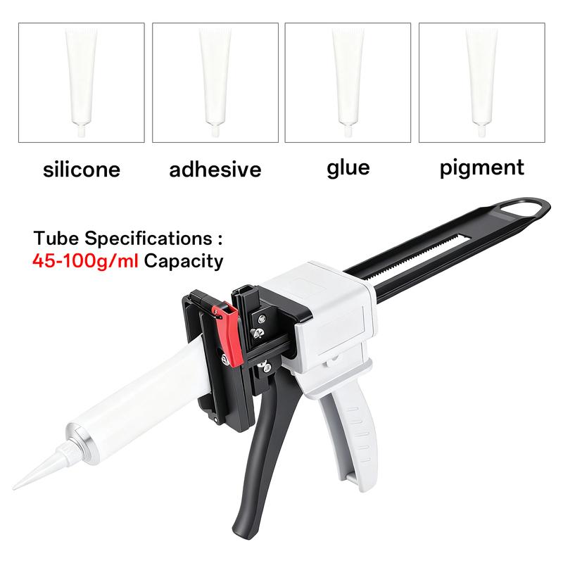 704 Toothpaste Glue Gun Silicone Sealant Gun Manual Glue Gun Auto Repair Tool Manual Extruder Aluminum Tube Glue Extruder