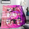 1PC Kpop Demon Hunters Print Flannel Blanket, High Quality All Seasons, Home Decor, Warmth and Comfort, Perfect for Christmas Gifts