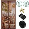 Магнітні двері-сітка з кавовим кольором Міцна сітчаста шторка Двері-сітки з магнітамиМагнітна сітчаста двері-сітка Літня від комарів
