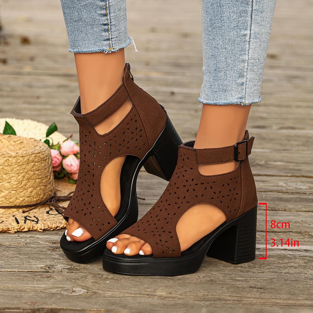 Übergrößen Schuhe, Hohe Absätze, Blockabsätze, Damenschuhe, Sandalen