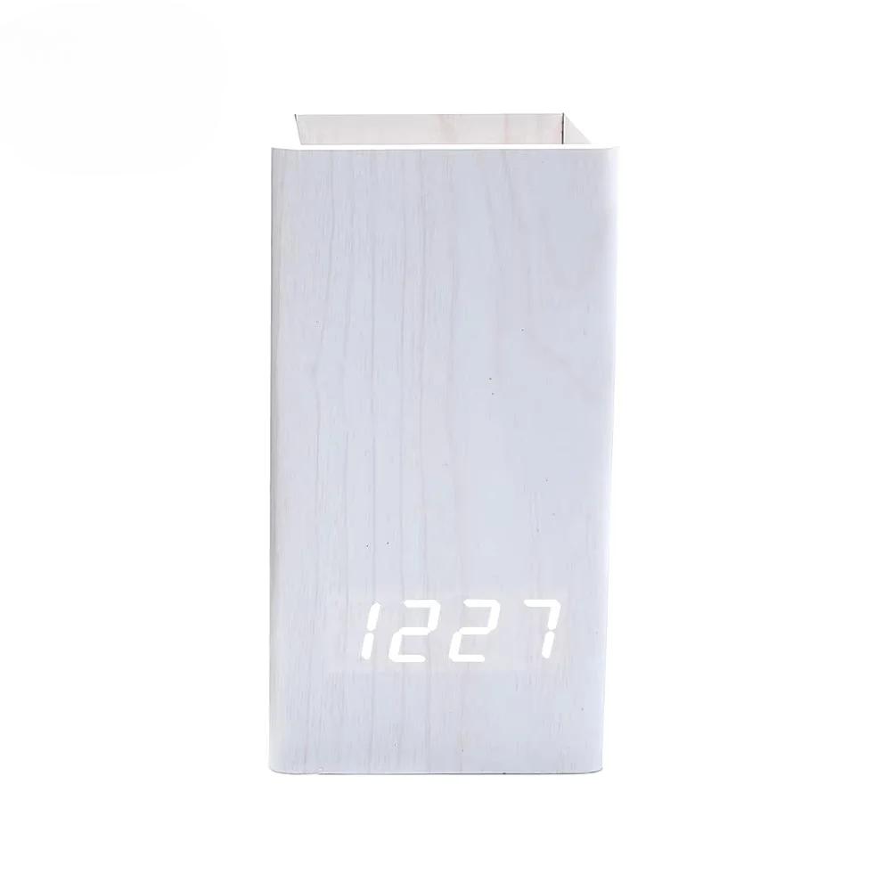 

Светодиодные настольные каминные часы с держателем для предметов