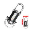 Mini Portable Keychain Flashlight Multifunction COB Work Light 6 Modes Emergency Rechargeable Light for Walking Searching Hiking