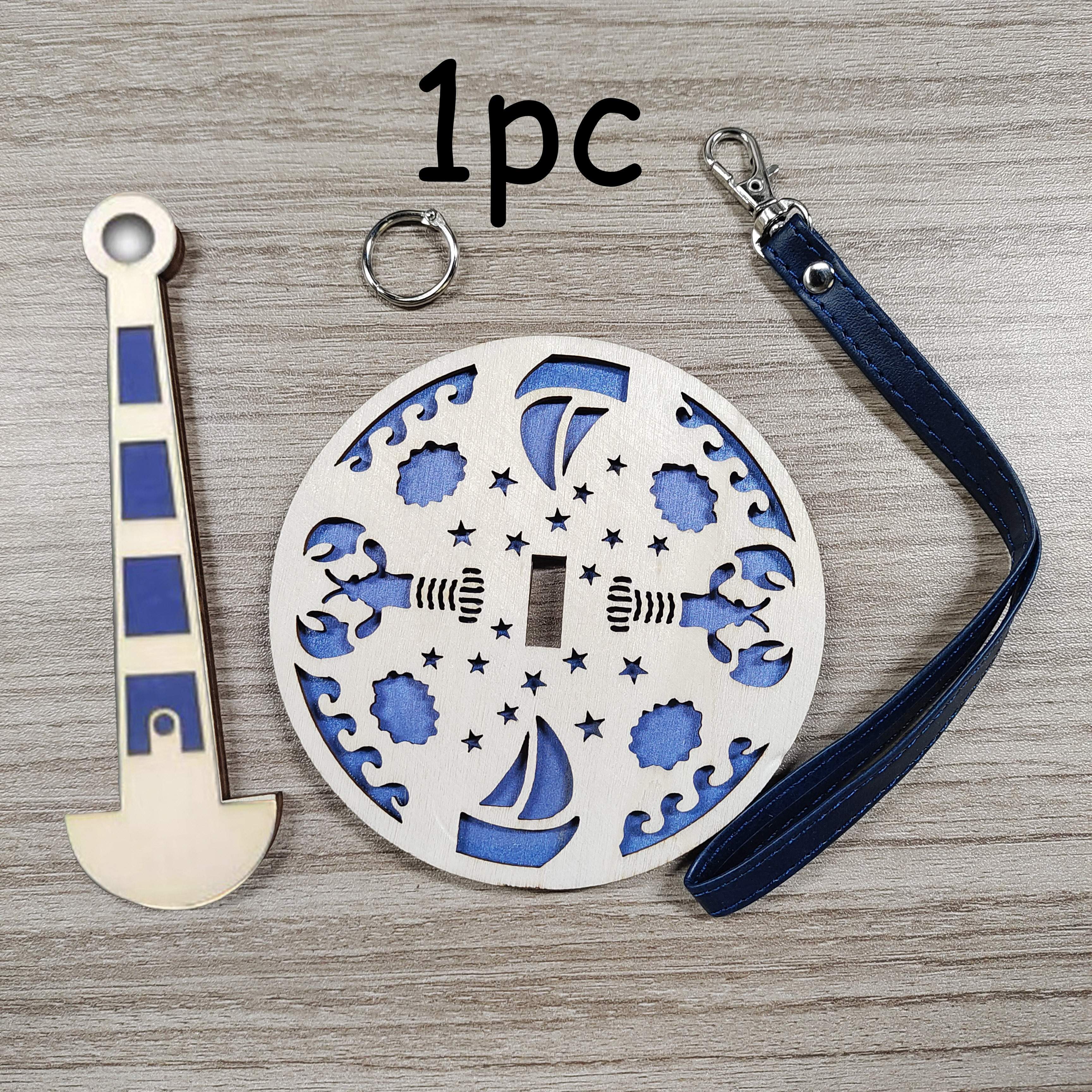 

Wooden yarn reel, 5 unique patterns, suitable for knitting and crochet lovers, includes detachable management tool