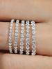 925 Sterling Silver Zircon Fashionable 1.5MM 2MM Shiny Round Ring For Women Engagement Wedding Luxury High Quality Fine Jewelry