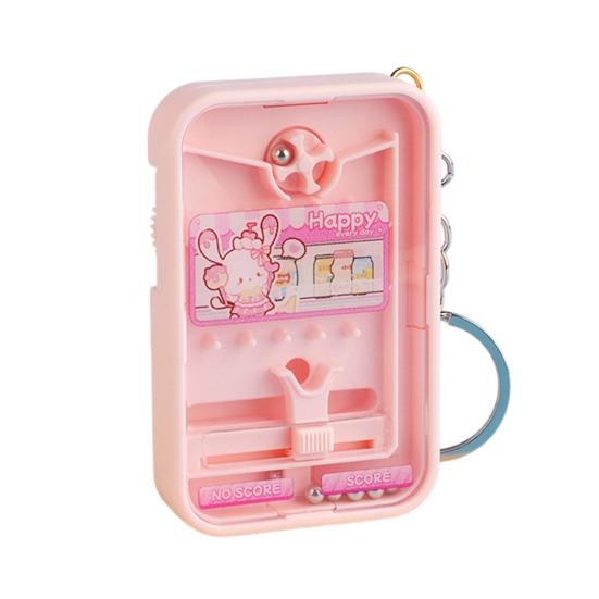 Boredom Relief Game Machine Bead Catching Keychain, Mini Toy for Keychain Stress Relief, Schoolbag Backpack Charm, Gift Kids Adults Decoration
