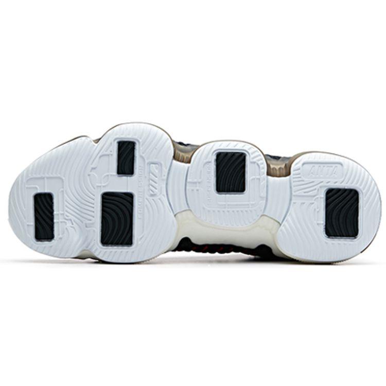 Anta NASA Basketball Culture High-Top Shoes Men Sneakers Black Red 91831190-4