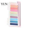 Book Annotation Tabs Index Sticker with Built-in Scale Ruler, Morandi Color Transparent Portable Ruler Set PET Page Markers, Compact Writable