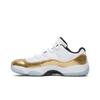 Air Jordan 11 Retro Low 'Closing Ceremony' (Unisex) White / Metallic Gold / Black Vintage Basketball Shoes 528895 103
