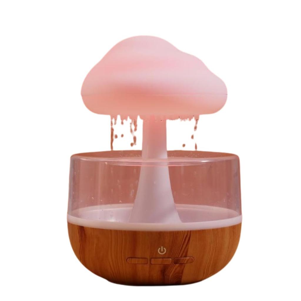 Rain Cloud Humidifier With LED LightMushroom Design Ultrasonic Diffuser For Home Use