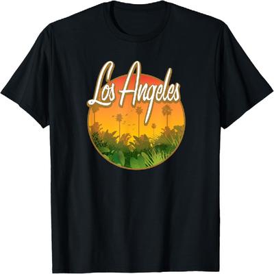 Los Angeles California With Palm Trees and Sunsets LA Love T-Shirt