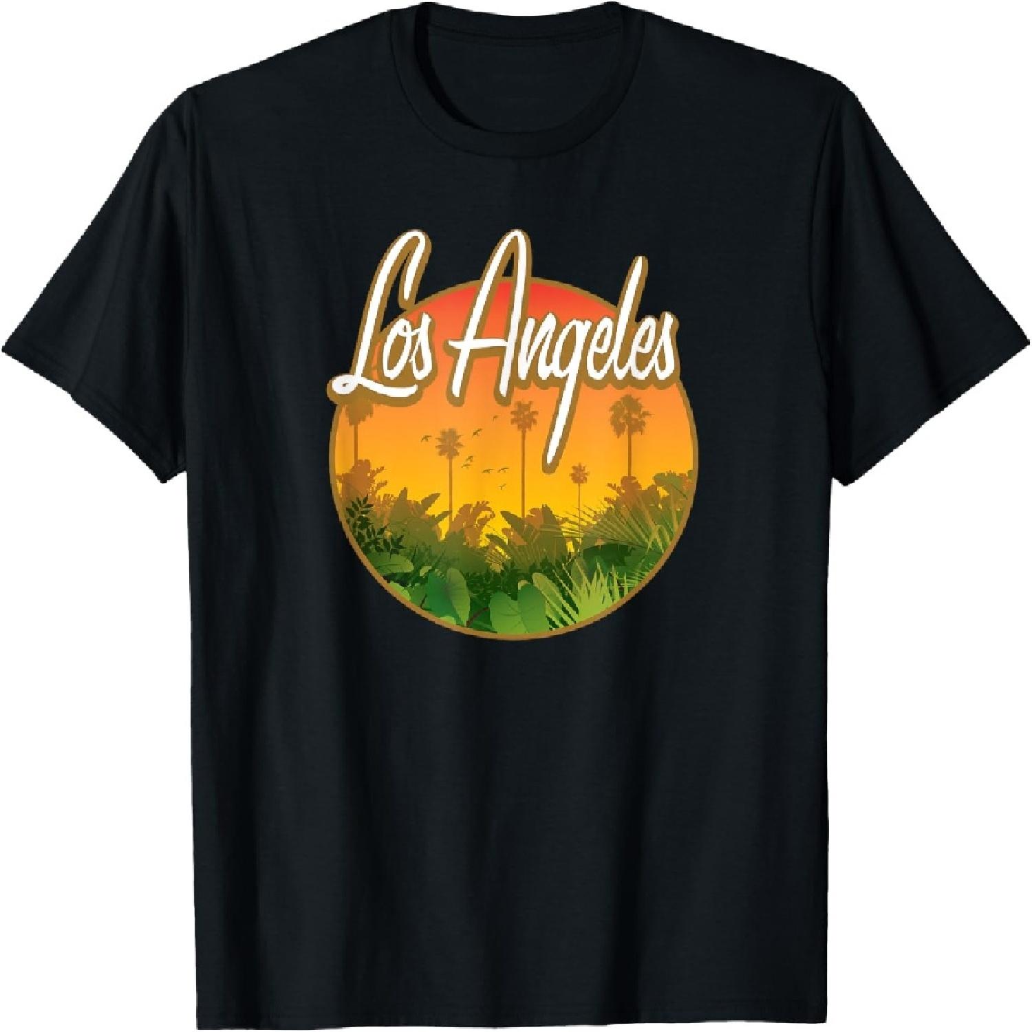 

Los Angeles California With Palm Trees and Sunsets LA Love T-Shirt XXXXXL різнокольоровий