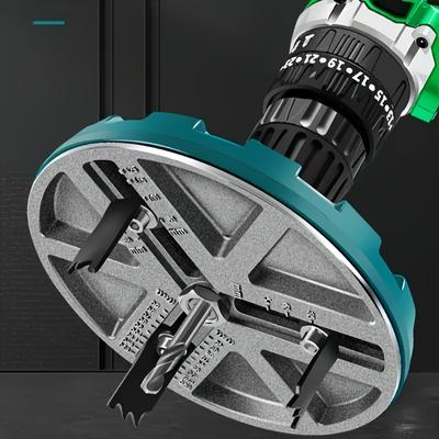 1pc Adjustable Hole Cutter - Manual Tool for DIY Projects | No Power Needed & Portable Design with Center Drill/Wrench