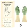 2026 New Thick Waterproof Latex Kitchen Gloves, Mint Green, Suitable for Dishwashing, Cleaning and Household Rubber Gloves