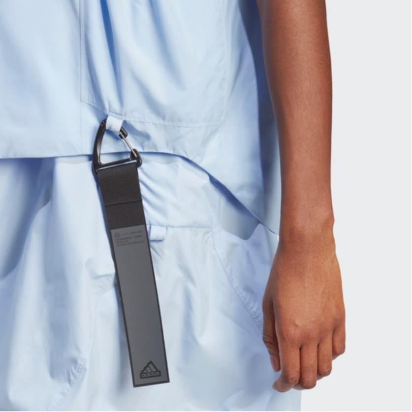 Adidas City Escape Casual Sports Vest With Stand Collar Women Vest Blue IA2138