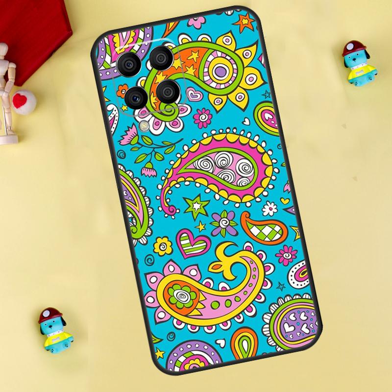 Paisley Pattern Case For Samsung Galaxy M13 M33 M53 M14 M12 M15 M06 M16 M36 M56 M31 M32 M52 M35 M55 M34 M54
