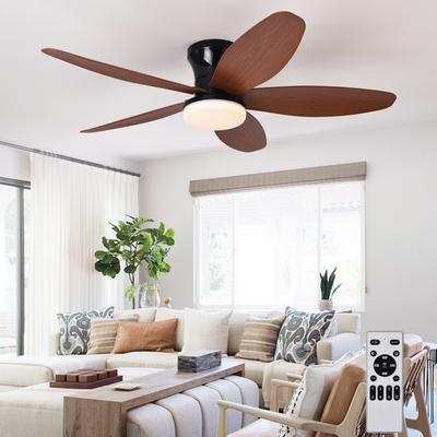 3 Color Temperatures Electric Ceiling Fan Light 25/36/42inch Silent Inverter Ceiling Fan Lamp Energy-Saving Home Lighting Fan