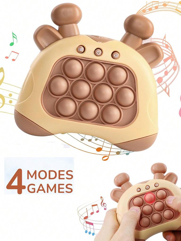 Bubble Pop Push Fidget Toys Children Handheld Quick Press Game Adult Squeeze Stress Relief Sensory Light-Up Whac-A-Mole Toys