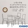 Casio Wall Clock, Brown, Analog, Wooden Frame, Wooden, Wood Grain, Quiet, Continuous Second Hand, IQ-136-5JF