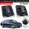 New Durable Car-Styling 5 / 6 Speed Gear Stick Lever Shift Knob With PU Leather Boot For VW Passat B7 2011 2012 2013 2014 2015